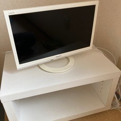 【早い者勝ち 締切ました　壊れたテレビ SHARP19インチをお譲りします】※テレビのみですの画像