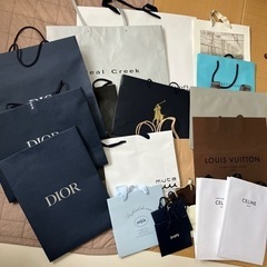DIOR 、CELINE、ルイヴィトン袋等…
