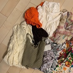 まとま売り　総柄 アジアン　かぎ編み　花柄　チュニック　Tシャツ ノースリ　タンクトップ　16点の画像