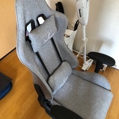 ハイカットゲーミングチェア（座椅子　グレー　ねずみ色）