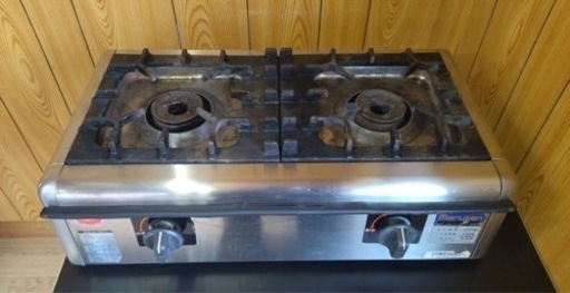 【動確済み】マルゼン 業務用 卓上 二口コンロ LPガス M-822E プロパンガス 卓上コンロ キッチンカー 厨房機材 厨房機器 店舗用品 大阪発