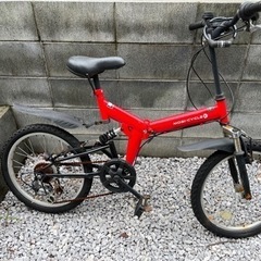 6段階調節ギア付き折りたたみ自転車