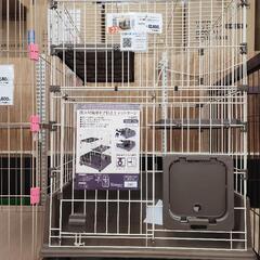 LIFELEX 出入り簡単ドア付きキャットケージ