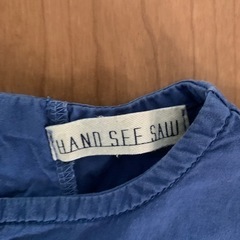 HAND SFF SAW  90サイズ　青ワンピースの画像