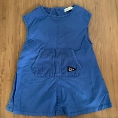 HAND SFF SAW  90サイズ　青ワンピース