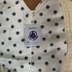 PETIT BATERAU サスペンダーパンツ　6Ｍの画像