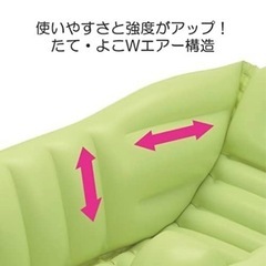 美品　リッチェル Richell ふかふかベビーバスW グリーン の画像