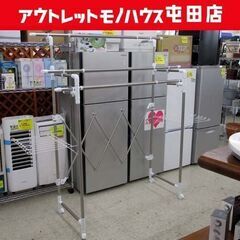 室内物干し 幅182cm スチール ハンガーラック キャスター付...