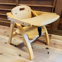 木製ベビーローチェア　大和屋