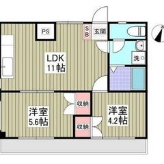 大宮区三橋★2LDK！広々！洋室間取り！フリーレント1ヶ月！
