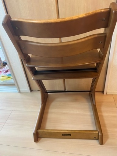 キッズチェアー sukusuku ストッケ風 木目調 ブラウン 茶色