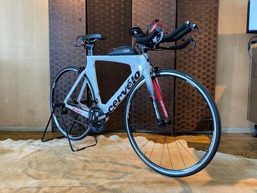 ■CERVELO P2 サーベロ 51サイズ ホワイト 22速 カーボン シマノ 105 公道未走行車両 タイヤバリ山! ロードバイク