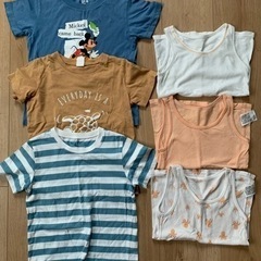 【まとめ買い値引対象】★110cm Tシャツと肌着 セット