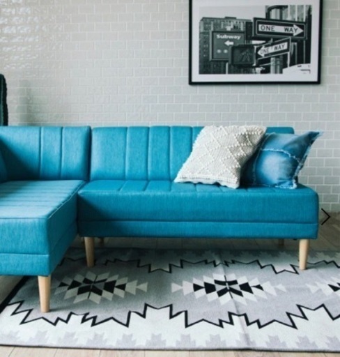 ベイフローBAYFLOWソファ デニム柄