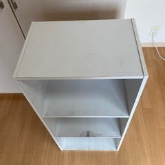 3段ボックス(白)の画像