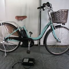 C861★整備済み　中古電動自転車★ブリヂストン　アシスタ【26インチ　12.8Ah　ブルー】