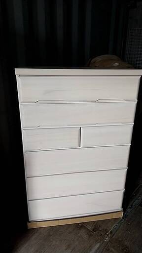 未使用品!! 大川家具 6段チェスト タンス No.376※現金、クレジット、スマホ決済対応※