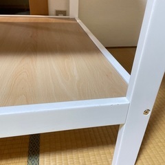 カトージ おむつ台 木製 白×ナチュラル おむつ交換台の画像