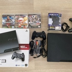 PS3本体　コントローラー２個セット　中古品