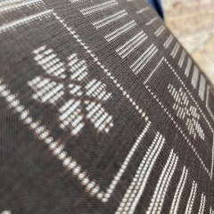 トートバッグ　着物リメイク　黒　サクラ柄　和装にも、普段使いにも◎の画像