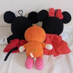 ミッキー　ミニー　ドキンちゃん　ぬいぐるみの画像