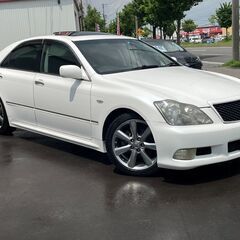 全国自社ローン！！全国納車始めました！！クラウンアスリート！i-Four！特別価格コミコミ62万円！　4WD　サンルーフ　ローダウン　社外マフラー　寒冷地テール　マルチレス　パワーバックドア　社外ナビ　TV！の画像