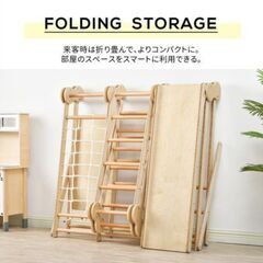 大型遊具 ジャングルジム 室内木製天然木耐荷重40kg室内ジムの画像