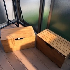 ベンチ　収納　二個セット