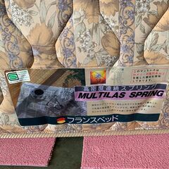 【フランスベッド】 ベッドマットレス 長さ195センチ×幅122センチ×厚さ19センチの画像