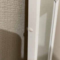 ニトリ　壁掛けミラー　120cm ホワイトの画像