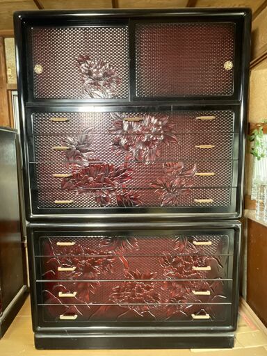 【決まりました!】大型  鎌倉彫  箪笥