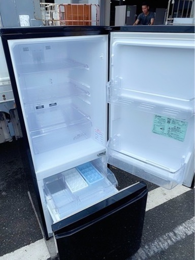 北九州市内配送無料 保証付き 三菱 MITSUBISHI 2ドア冷蔵庫 146L MR