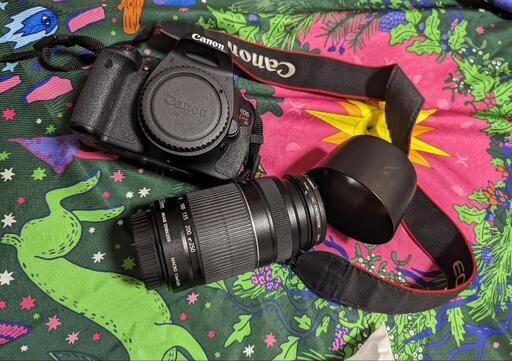 (中古)CANONkissx5ボディ＆純正望遠ズームレンズ