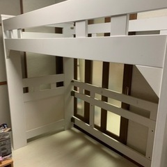 ロフトベッド　ホワイト　シングルの画像