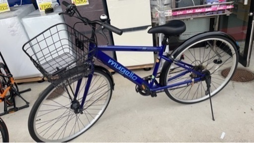 ★中古自転車！定価33000円イオンバイク　ムジェロc 自転車　ブルー　シティサイクル