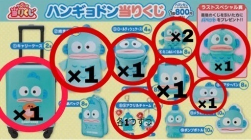 サンリオ ハンギョドン当りくじ