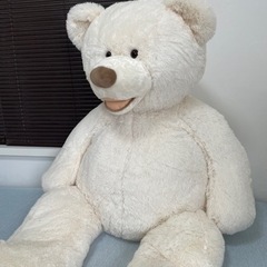 ハグミー ビッグベア コストコ SITTING BEAR 135cm アイボリー 人形 ぬいぐるみ クマ くまの画像