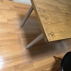 無垢材　ダイニングテーブル　120×70×70の画像