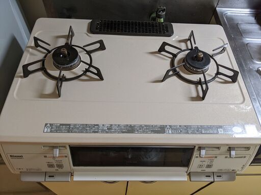 Rinnai リンナイ RKGC694E1 ガスコンロ ガステーブル  右強火 カフェベージュ 2013年製