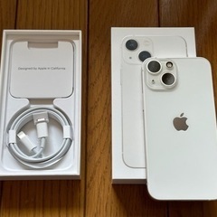 最終値下げ！お買い得！　iPhone13mini 128GB 白 美品 ブルーライトカットガラス、カメラ保護ガラス、今ならholditケース、他ケース付きの画像