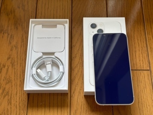 最終からさらに値下げ！お買い得！　美品iPhone13mini 128GB 白 美品 ブルーライトカットガラス、カメラ保護ガラス、今ならholditケース他ケース付き