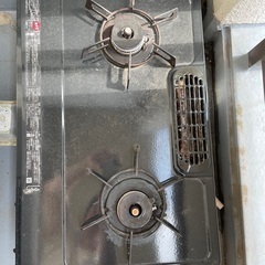 （再出品）ジャンク品のガスコンロ　ふた口