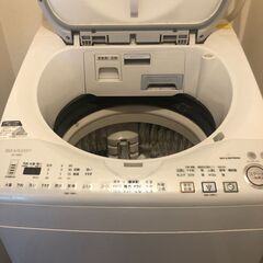 シャープ SHARP ES-TX810-S [タテ型洗濯乾燥機（8.0kg） シルバー系 プラズマクラスター搭載]の画像