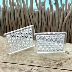 ☆アクリルコースター☆2枚☆レーザー加工☆清涼感のある作品☆未使用の画像
