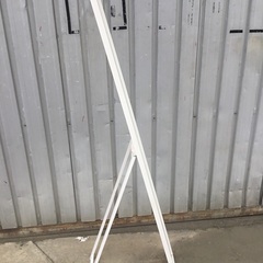 白い姿見　縦長ミラーの画像