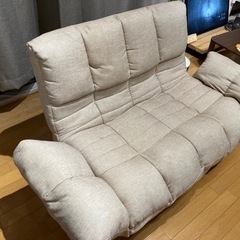 二人用のローソファーです！単身赴任から自宅に引越します。の画像