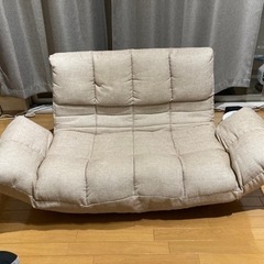 二人用のローソファーです！単身赴任から自宅に引越します。の画像