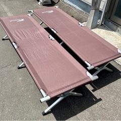 お引取り限定 FIELDOOR アウトドアコット キャンプベッド...