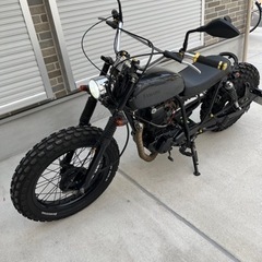 TW200 スクランブラー仕様　サイドナンバーの画像