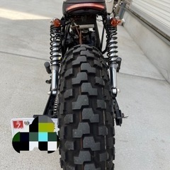 TW200 スクランブラー仕様　サイドナンバーの画像